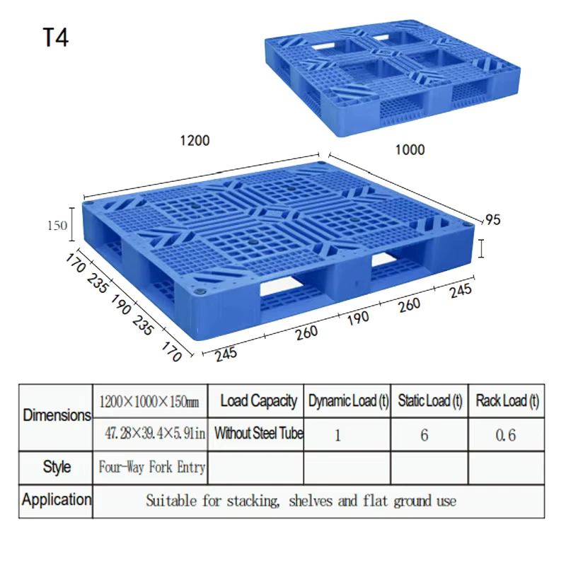 For-Sale-HDPE-Plastic-Pallets-Heavy-Duty-Sides-Industrial-Large-Warehouse-Reusable-Plastic-Pallet