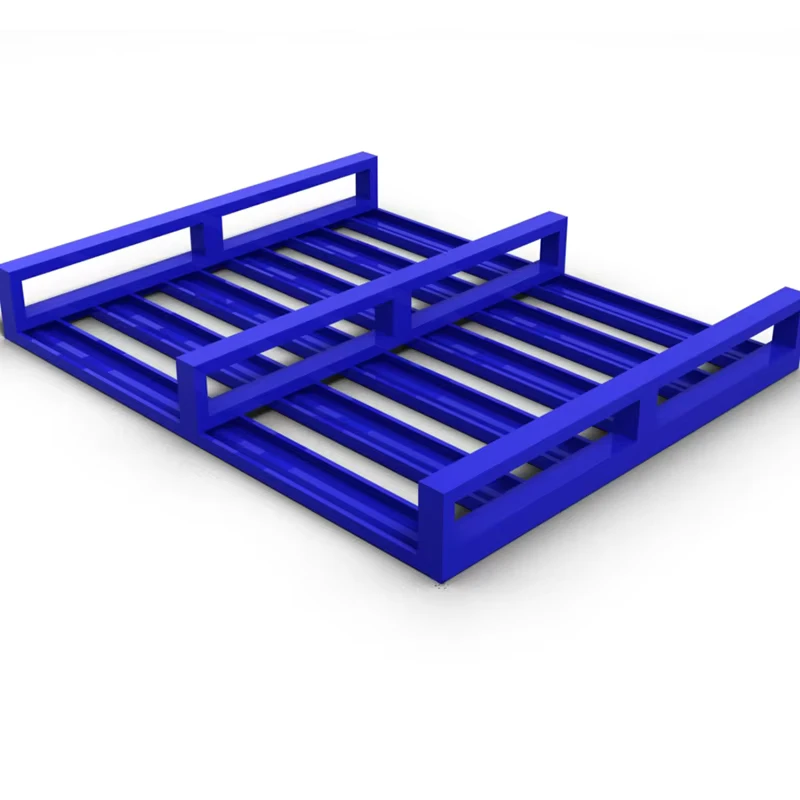 Forklift-Stackable-Euro-Steel-Storage-Pallets-Single-Faced-4-Way-Entry-Heavy-Duty-Cold-Storage-Pallet