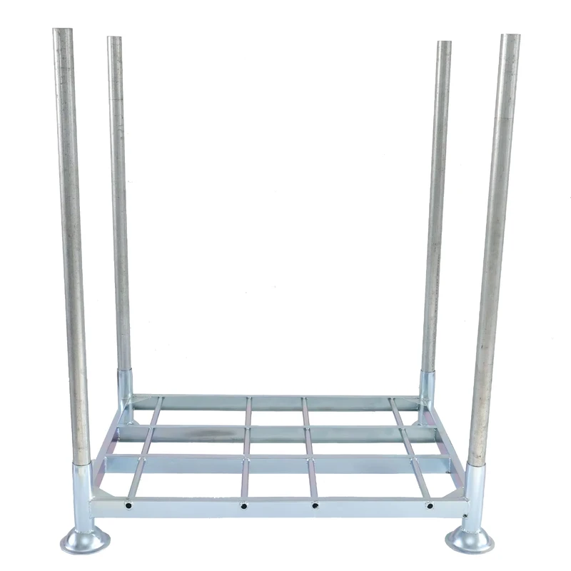 Galvanized-Stackable-Metal-Pallet-Rack-Heavy-Duty-Steel-Post-Pallet-for-Warehouse-Storage-Stackable-Storage-Racking-System