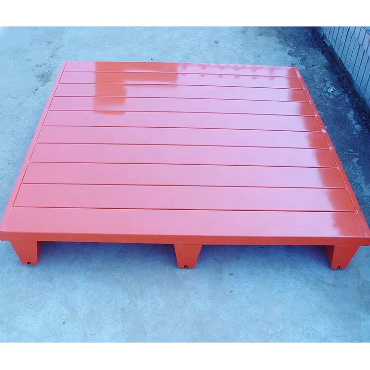 Galvanized-Steel-Metal-Pallet-Stacking-Cargo-Double-Face-Flat-Steel-Pallet-Metal-Pallet-for-Warehouse-Usage