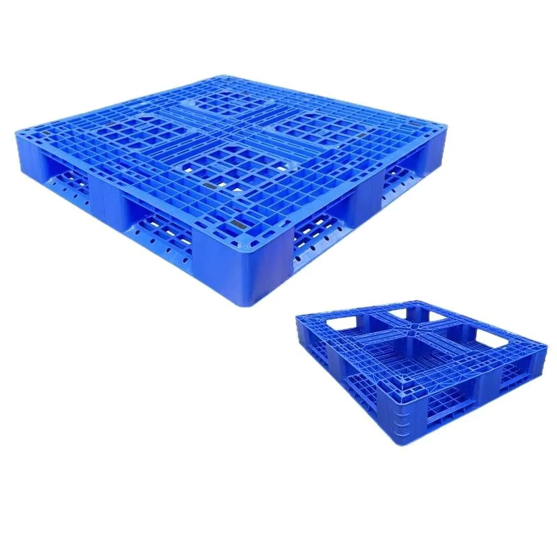 Grid-Single-sided-4-Way-HDPE-Plastic-Pallets-for-Forklifts-Warehouses-Logistics-Eco-friendly-Reinforced-7-Steel-Cores-1.0T