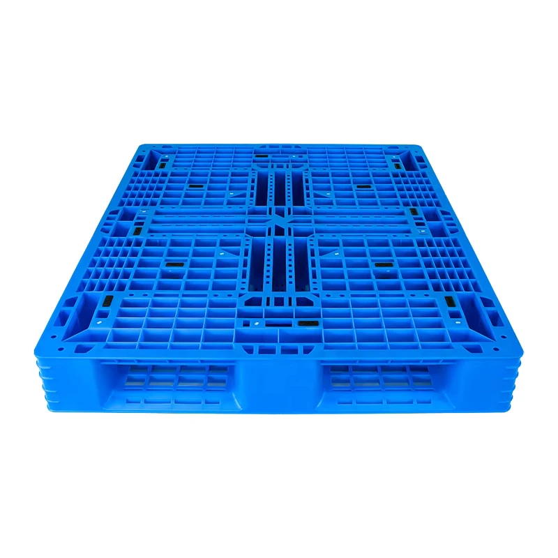 HDPE-1200x1000mm-Blue-Pallet-Industrial-Transport-Storage-Pallet-Single-Side-Packaging-Stacking-Pallet