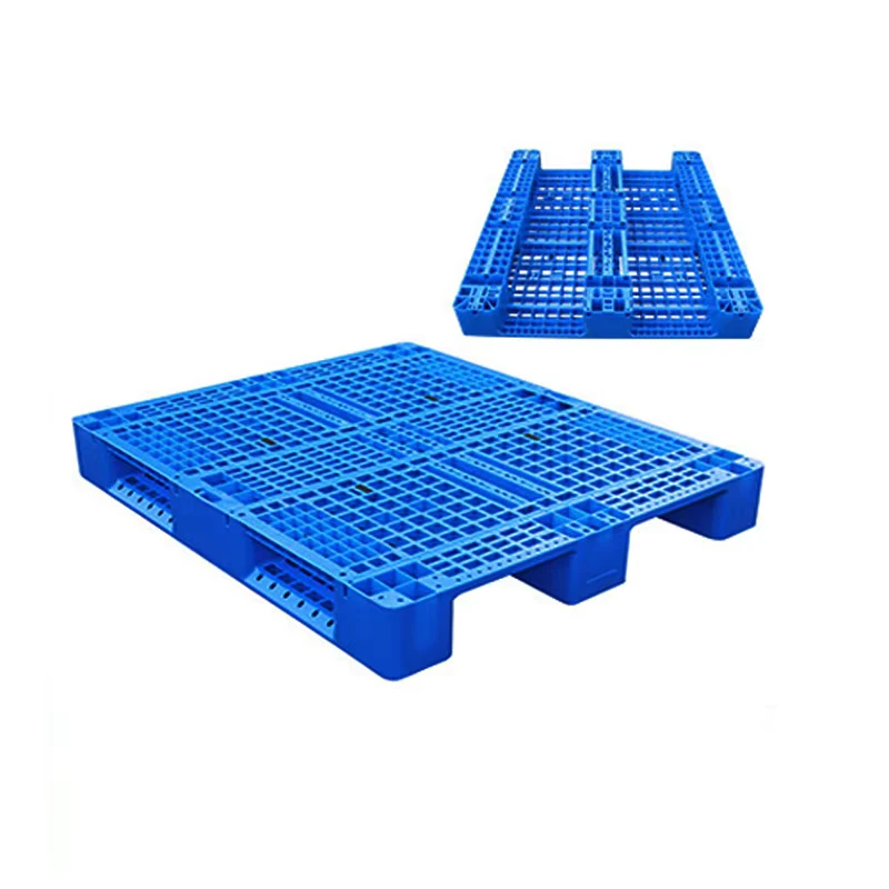 HDPE-Biodegradable-Euro-4-way-Pallet-Heavy-Duty-Double-Sided-Stackable-Industry-Pallet-Recycled-Plastic-Material-for-Warehouses