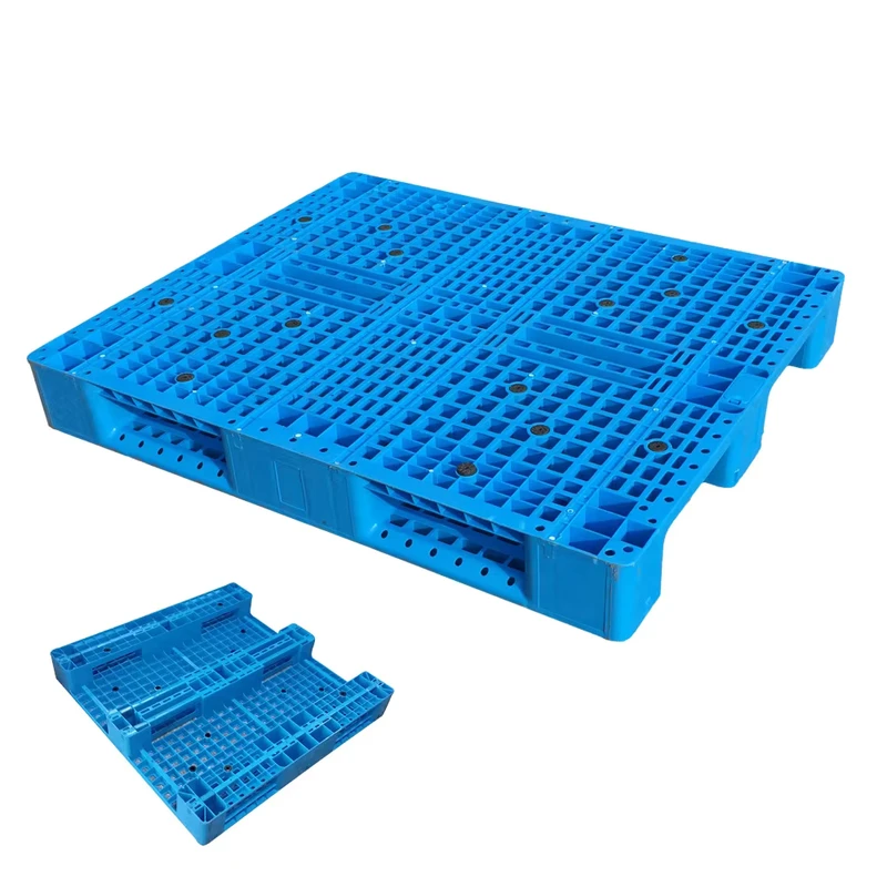 HDPE-Euro-Plastic-Pallets-1200x1000x140mm-or-Assorted-Sizes-Industrial-1.5T-Static-Load-Nestable-4-Way-Entry-Light-Duty