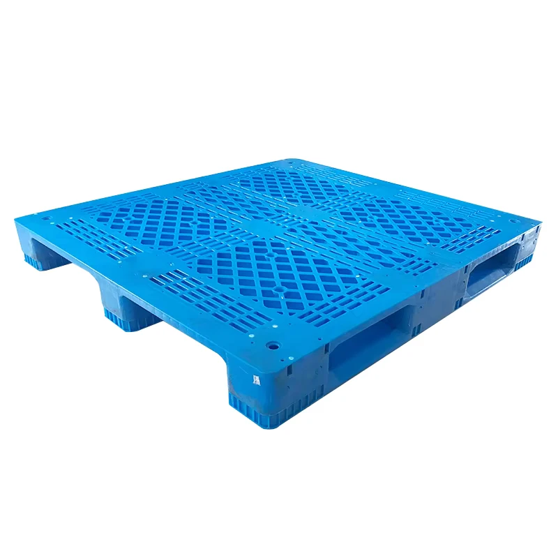 HPPE-PP-Material-Euro-Static-Plastic-Pallets-6T-Single-Faced-4-Way-Entry