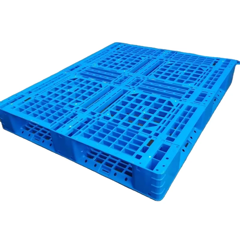 Heavy-Duty-1200x1000-mm-Blue-Mesh-Deck-PP-Material-Euro-Pallet-4-Way-Entry-Eco-Friendly-for-Logistics-Packing-Use