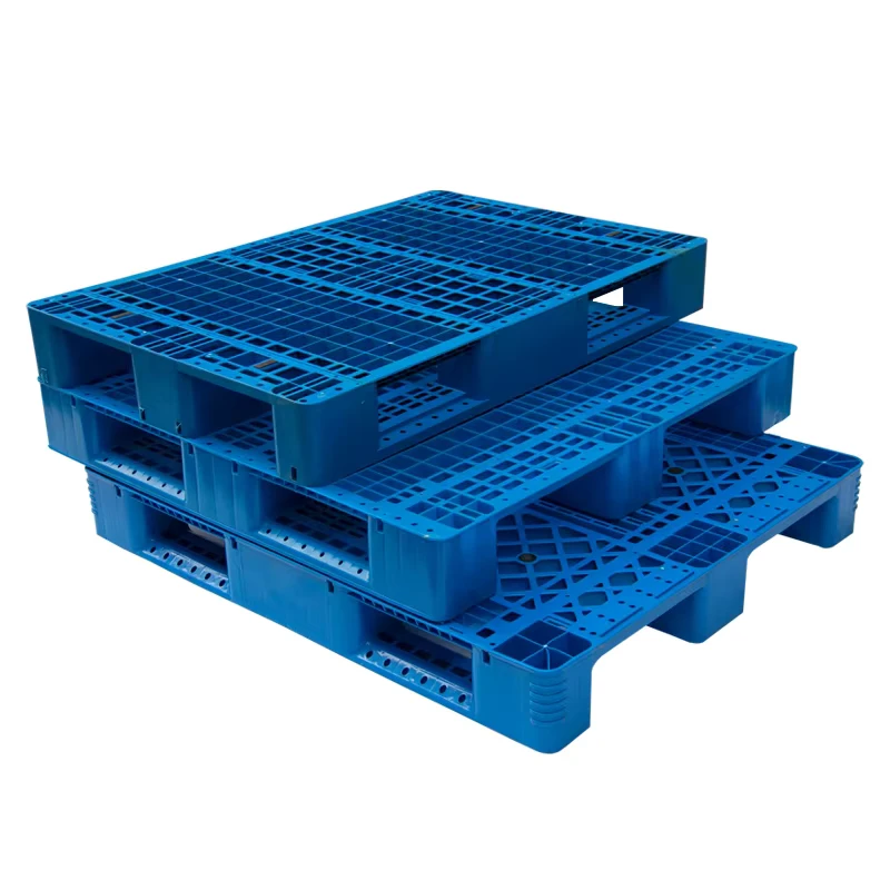 Heavy-Duty-1210-Euro-HDPE-Durable-Mesh-Warehouse-Plastic-Pallet-Stackable-3-Runner-Reinforced-Plastic-Pallet