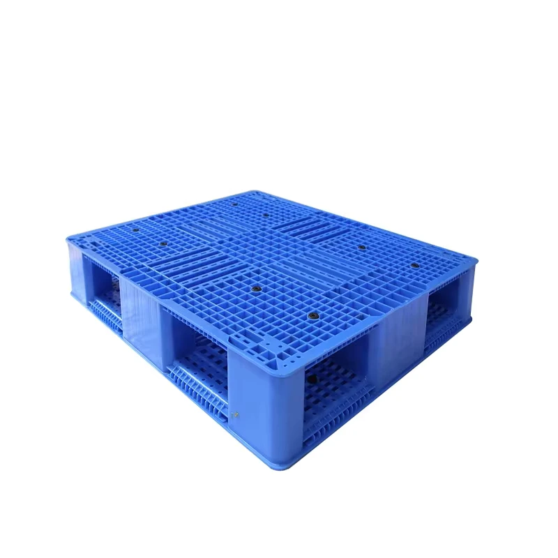 Heavy-Duty-Double-Faced-4-Way-Plastic-Pallet-HDPE-Material-Eco-Friendly-Stackable-1.0T-Dynamic-Load-4.0T-Static
