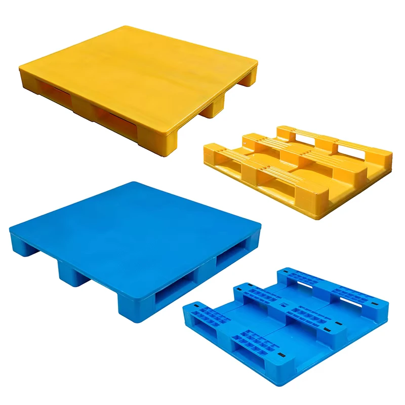Heavy-Duty-Eco-Friendly-Large-Hdpe-4-Way-Entry-Storage-Pallet-Single-Faced-Plastic-Pallets-for-Warehouse
