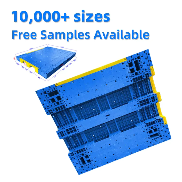 Heavy-Duty-Eco-Friendly-Plastic-Pallet-1950x1550mm-4-Way-Entry-for-Industrial-Cold-Storage-Warehouse-Logistics
