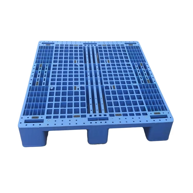 Heavy-Duty-Euro-Pallet-4-Way-Industrial-Plastic-Single-Faced-1200x800x160mm-2T-Static-Load-0.8T-Dynamic-Load-Blue-ISO9001