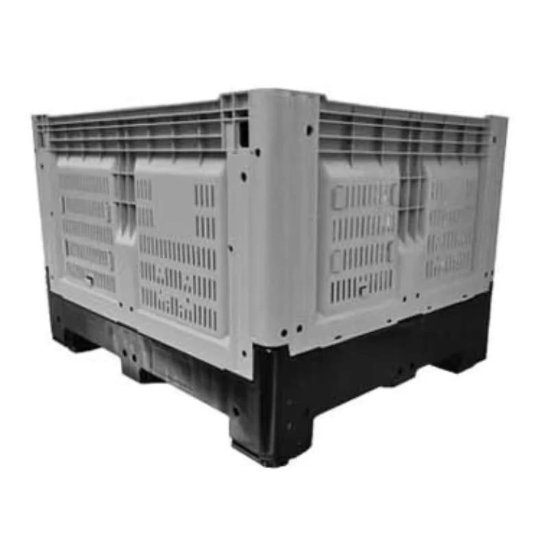 Heavy-Duty-Euro-Pallet-4-Way-Plastic-Folding-Container-Turnover-Box-Perforated-Structure-Collapsible-Crate-Logistics-Storage