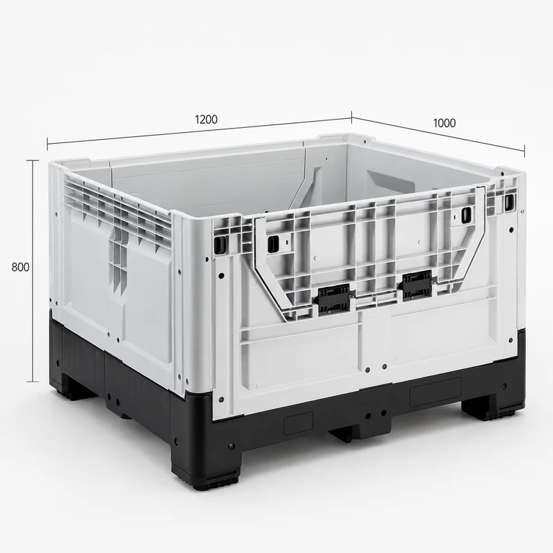 Heavy-Duty-Foldable-Plastic-Pallet-Boxes-for-Food-Grade-Storage