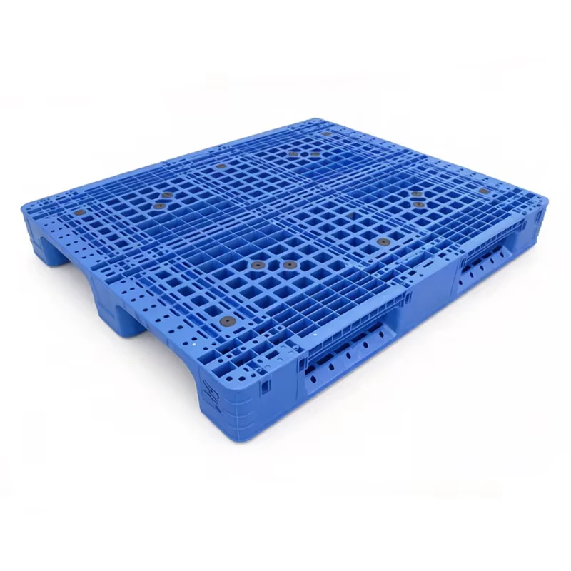 Heavy-Duty-Industrial-HDPE-Stackable-Large-Plastic-Pallet-With-Steel-Reinforcement-Standardized-Logistics