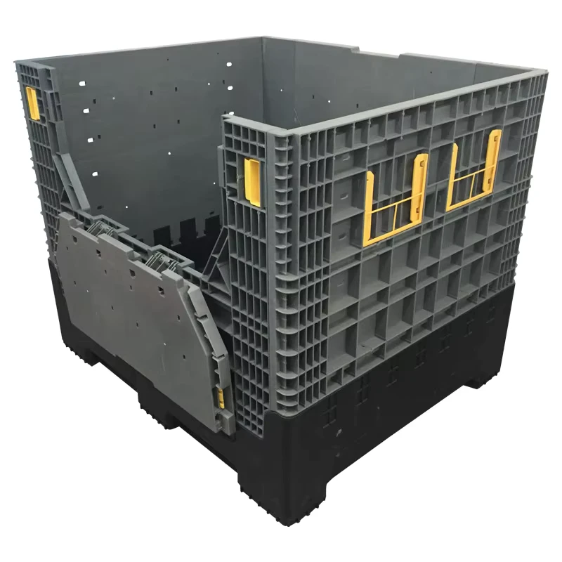 Heavy-Duty-Large-Cargo-Storage-Stackable-Collapsible-Plastic-Pallet-Container
