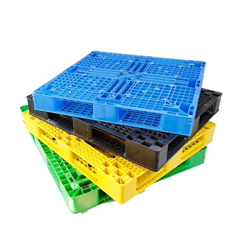 Heavy-Duty-Large-Stackable-Double-Sides-HDPE-Plastic-Pallet-For-Sale-800X600X150-Mm
