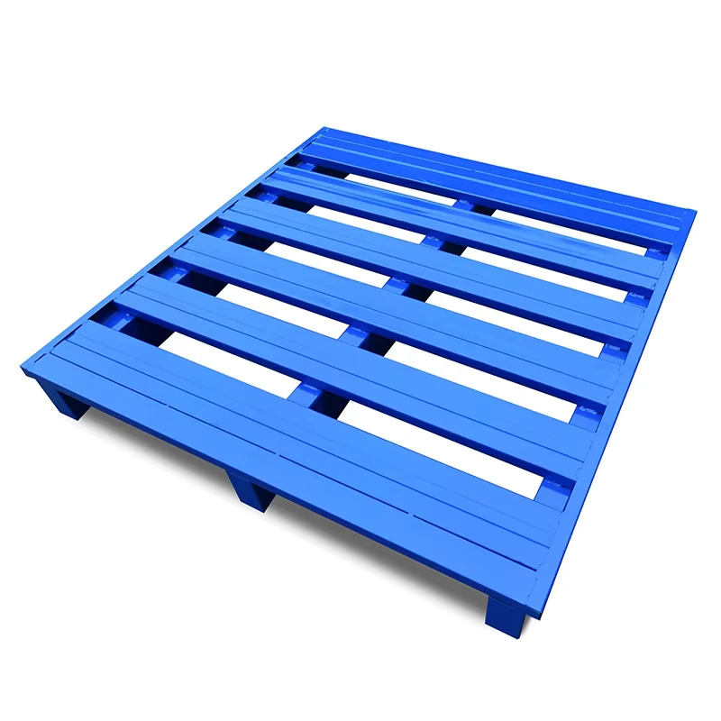 Heavy-Duty-Metal-Pallets-for-Cold-Storage-Stackable-Forklift-Access-Oversized-Warehouse-Storage-Steel-Cargo-Storage-Equipment