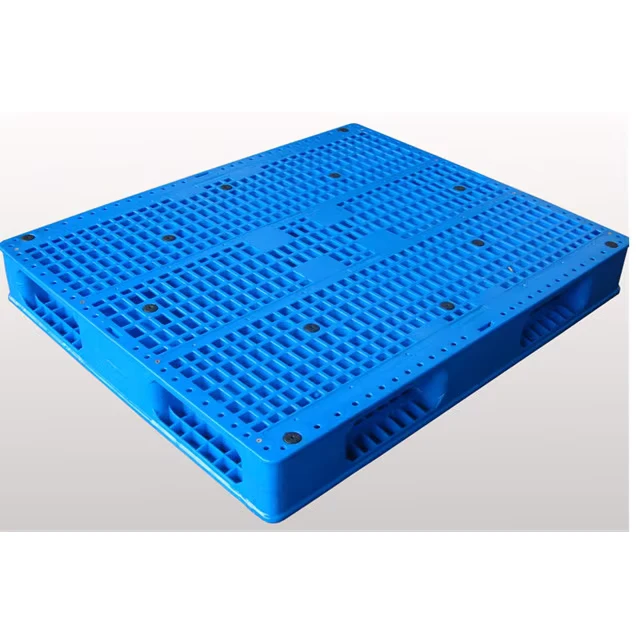 Heavy-Duty-Reusable-HDPE-Plastic-Pallets-Single-Sided-4-Way-Entry-for-Warehouse-Storage-Racking
