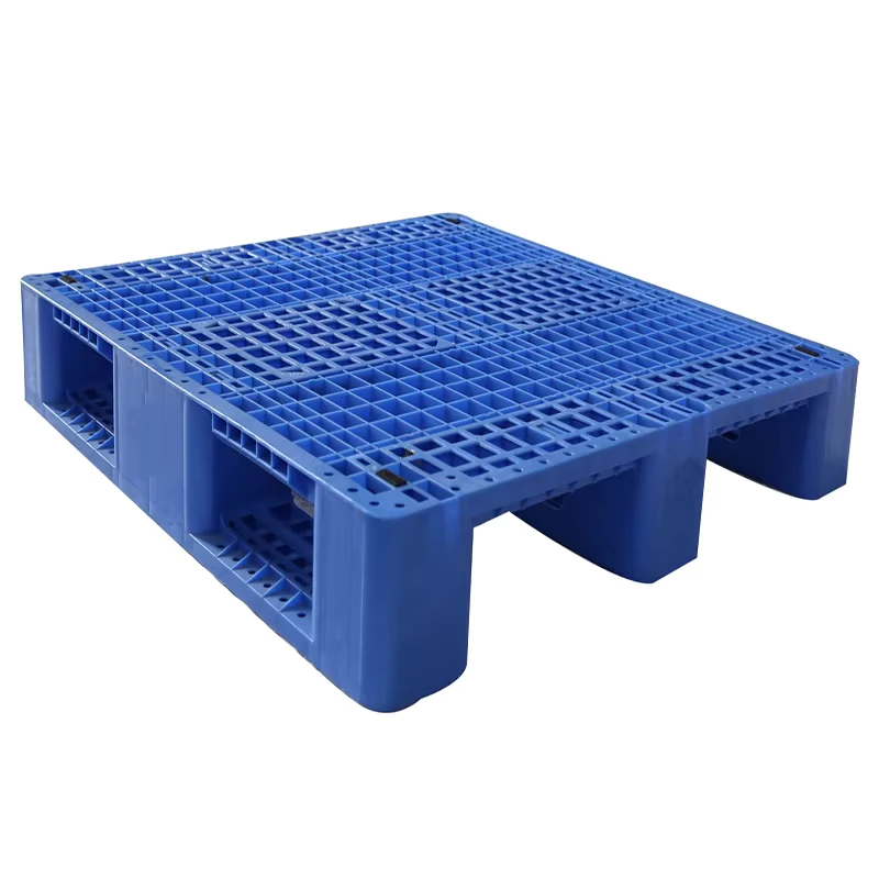 Heavy-Duty-Single-Faced-4-Way-Reinforced-Plastic-Shipping-Pallet-With-Steel-Cores-Dynamic-Load-1.5T-13.78kg