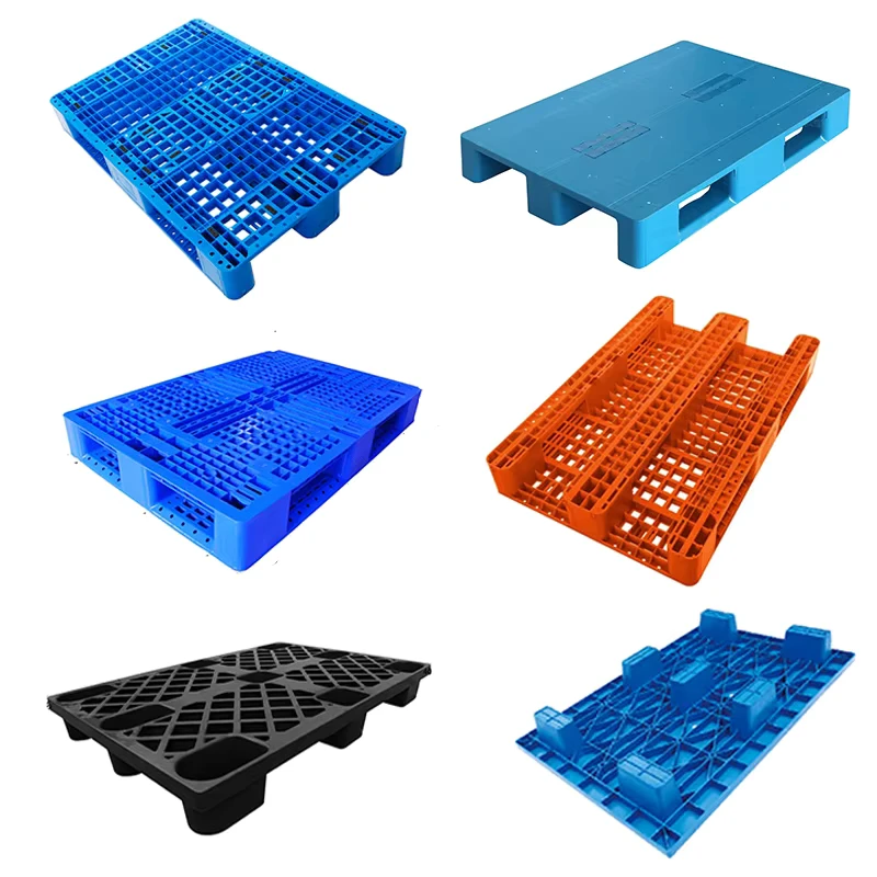Heavy-Duty-Stackable-Recyclable-Nestable-Logistics-Euro-Pallet-1200x800mm-Single-Faced-Industrial-Durable-Grid-HDPE-Plastic