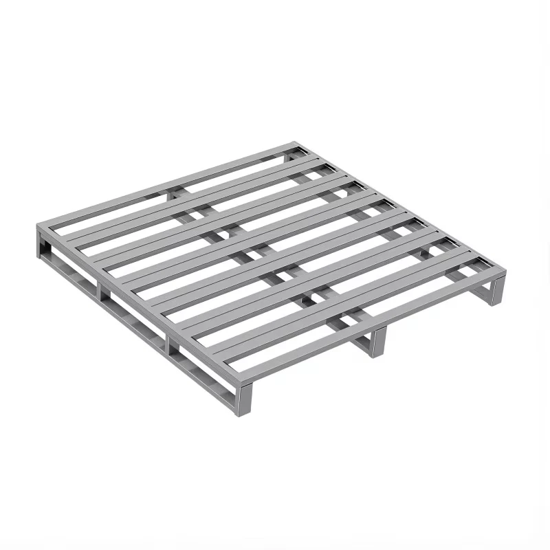 Heavy-Duty-Steel-Four-Way-Entry-Pallets-CE-Certified-2000-lb-Capacity-Industrial-Storage-Transportation-Anti-Corrosion-Garages