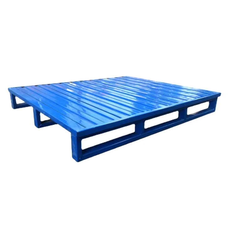 Heavy-Duty-Steel-Pallet-Storage-Board-Moisture-Proof-Cargo-Logistics-Forklift-Compatible-Warehouse-Pallet-Collapsible