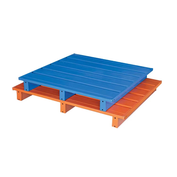 Heavy-Duty-Steel-Pallet-Storage-Rack-Durable-4-Way-Entry-2T-Dynamic-Load-for-Warehouses-Metal-Pallets-Customized