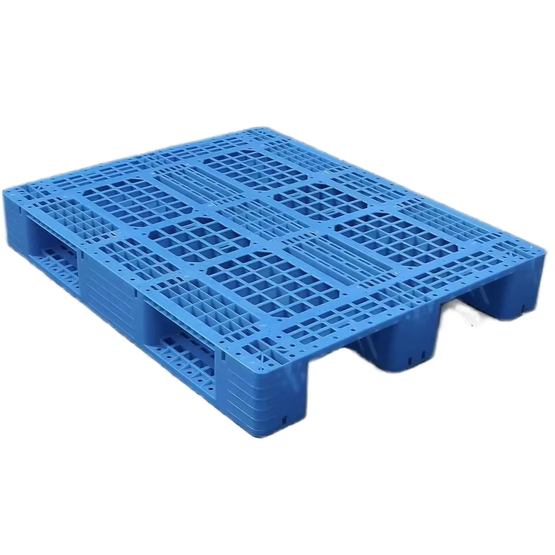 Heavy-Duty-Warehouse-Plastic-Pallet-1200-1000mm-Single-Face-Mesh-Surface-Plastic-Pallet-For-Storage
