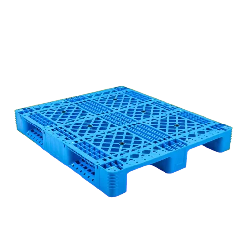 High-Density-Polyethylene-HDPE-Euro-Pallet-with-Single-Face-and-Three-Runners-4-Way-Entry-for-Efficient-Rack-Storage