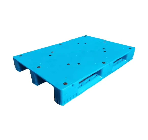 High-Quality-HDPE-Plastic-Euro-Pallets-New-Design-with-4-Way-Entry-Single-Faced-Industrial-Application-Environmentally-Friendly
