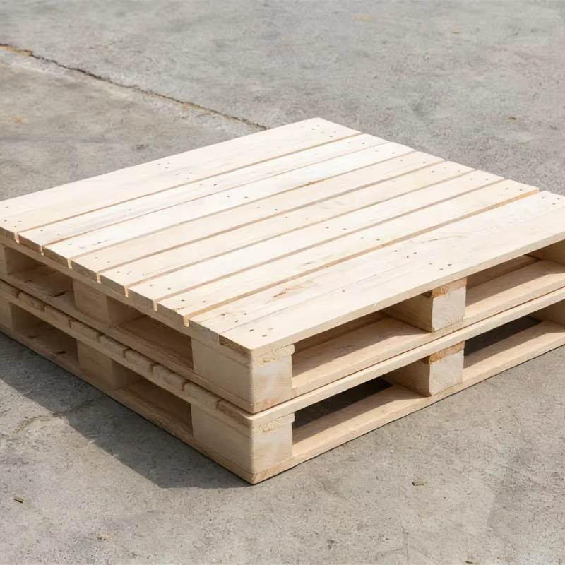 High-Quality-Single-sided-European-Wooden-Pallet-New-and-Second-hand-Pine-Wood-Four-Sided-Entrance-Type