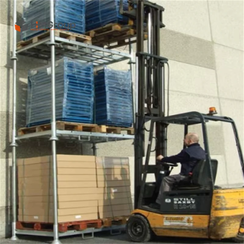 Hot-Dip-Galvanized-Steel-Storage-Heavy-Duty-Warehouse-Industry-Portable-Stacking-Folding-Metal-Post-Pallet-for-Transportation