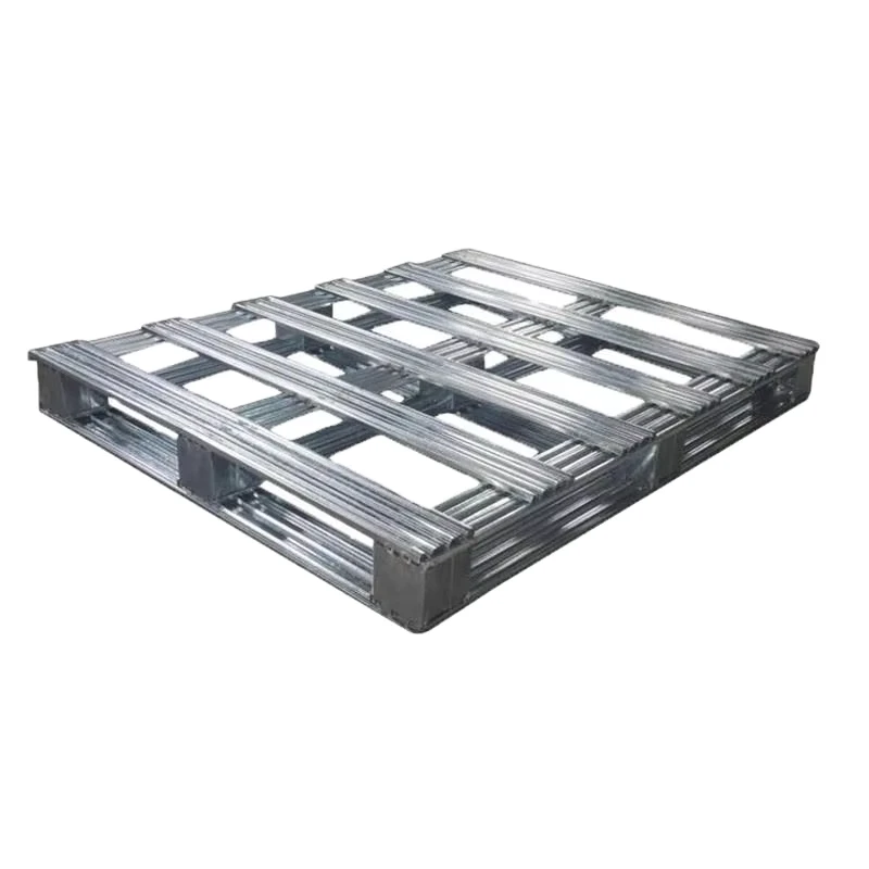 Industrial-Heavy-Duty-Stackable-Flat-Euro-Size-Single-Faced-Metal-Storage-Tray-Metal-Steel-Pallet