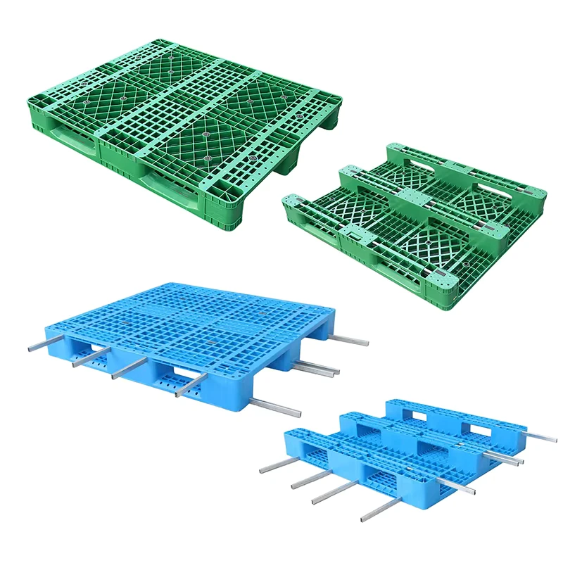 Industrial-Heavy-Duty-Warehouse-Storage-Four-Way-Entry-Durable-HDPE-Euro-Plastic-Pallets