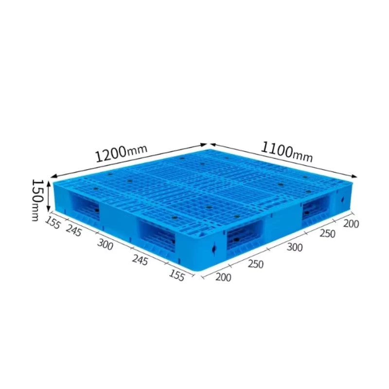 Industrial-Reversible-Euro-Pallet-Heavy-Duty-4-Way-Entry-Double-Faced-Stackable-HDPE-Plastic-1.5Ton-Dynamic-Load-20KG