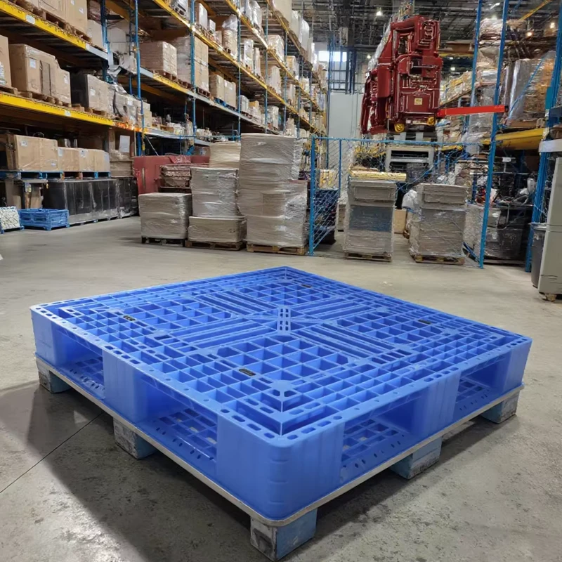 Industrial-Tray-Heavy-Duty-RFID-Customizable-4-Way-Single-Faced-Eco-friendly-ISO-Certified-Blue-Epal-Euro-Pallet