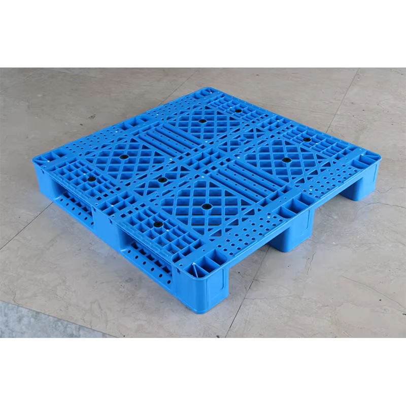 LK-Hot-Sell-Single-Side-1000-1000-LK1010-Euro-Grid-Plastic-Pallet-Customized-Color-logo-for-Warehouse-Storage-Moving