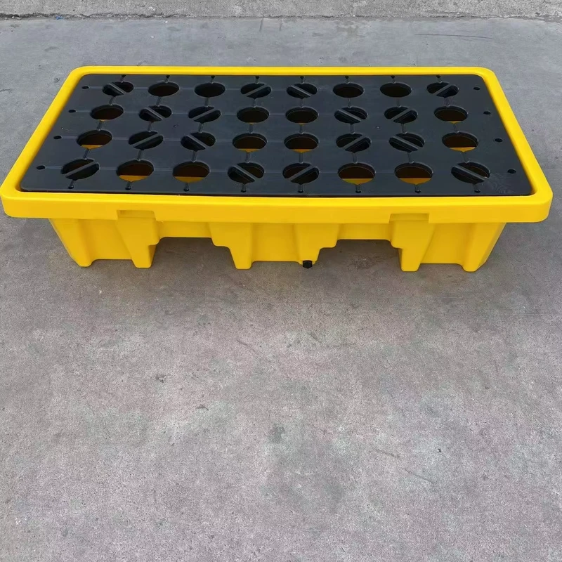 LYPALLETS-2-Drums-1300x680x300mm-Spill-Pallets-Oil-Spill-Containment-Pallet-for-Sell