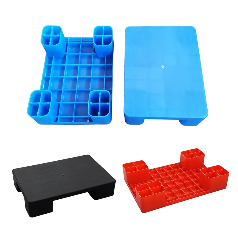 Lightweight-Nestable-Blue-HDPE-Euro-Eco-friendly-Single-Faced-Mini-Moisture-Proof-Floor-Pallet-for-Restaurant-Kitchens-Shops