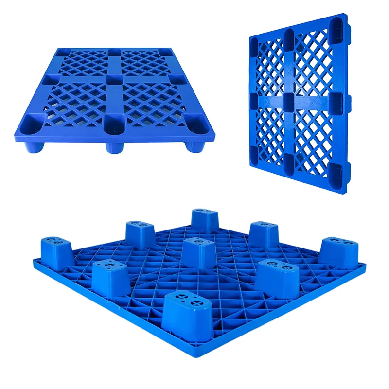 Manufacturer-Durable-Single-Faced-Euro-HDPE-PP-1200x1000-Plastic-Pallets-for-Warehouses-Storage
