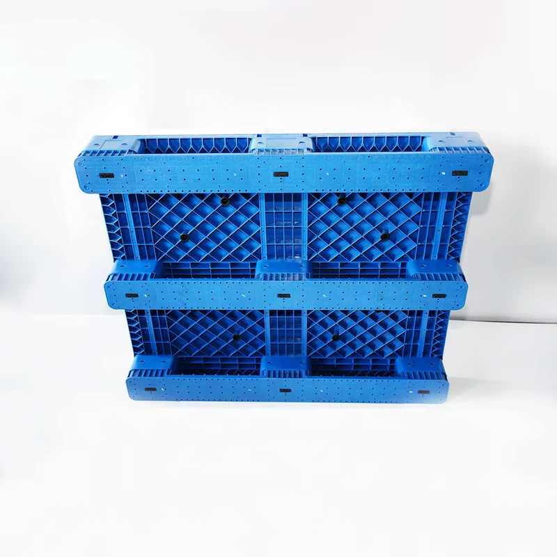 Manufacturers-PP-Plastic-Pallets-with-Steel-Frame-Single-Faced-Euro-Pallet-Extreme-Durability