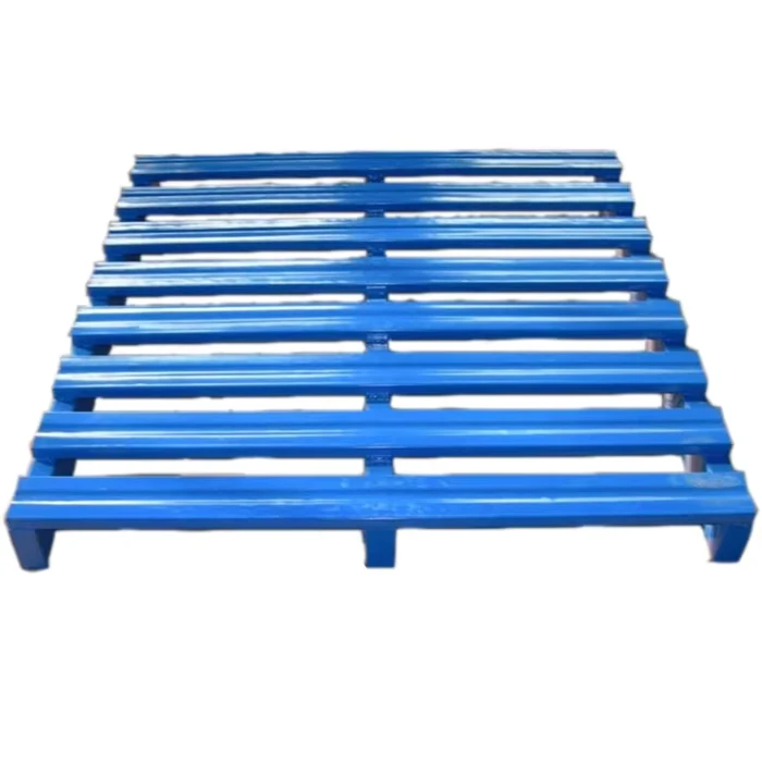 OEM-Yellow-Powder-Coated-Heavy-Duty-Steel-Stackable-Euro-Pallets-with-Corrosion-Protection-1.5-6t-Capacity