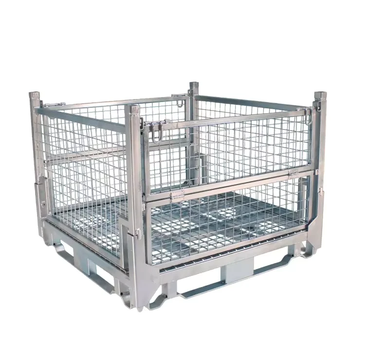 PALLET-CAGE-Strong-Steel-Storage-Cage-Fix-On-Pallets-Move-With-Forklift