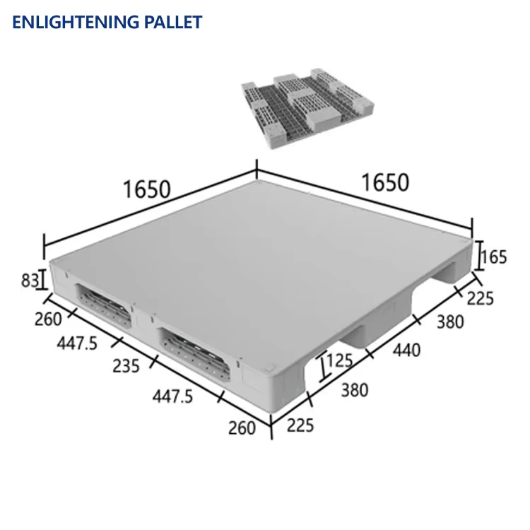 Pallet-1650x1650x165-Heavy-Duty-Solid-Hygienic-Food-Grade-Industrial-Steel-Reinforced-Euro-Plastic-Pallet