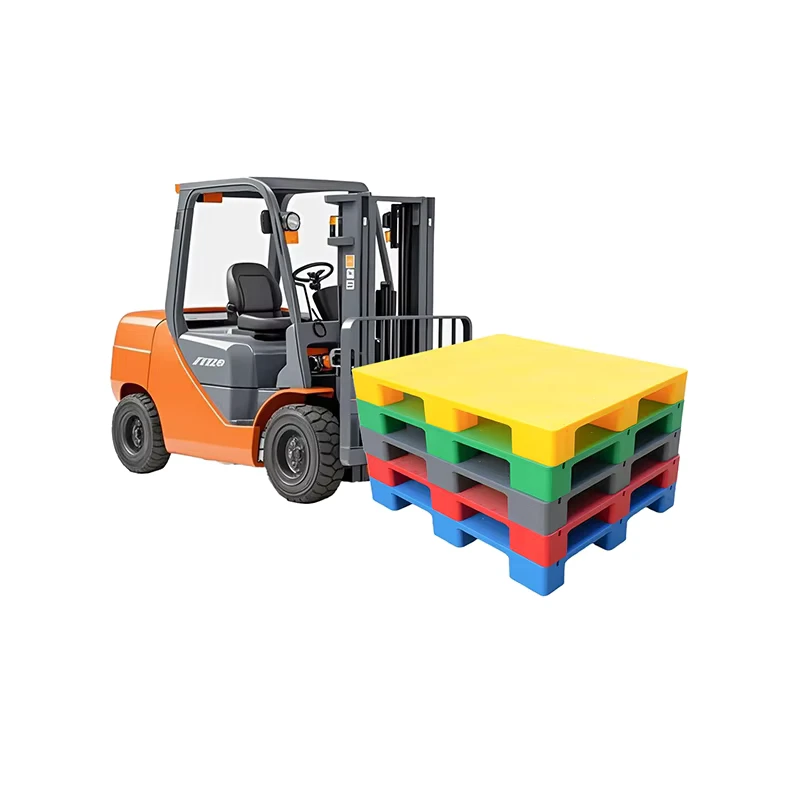 Plastic-Pallet-Manufacturer-1210-Grid-Nine-Leg-Logistics-Thickened-Lightweight-Plastic-Rotation-Light-Goods-Pallet