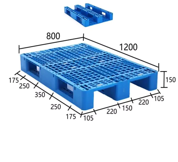 Plastic-Pallets-Multiple-Sizes-Static-Load-Capacity-1-Ton-Forklift-Transportation-Warehouse-Turnover-Use