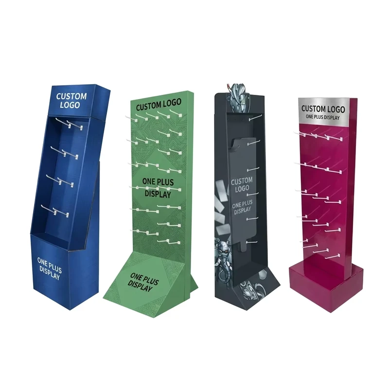 Portable-Diy-Hook-Paper-Display-Stand-Easy-Assembly-Cardboard-Display-Stand-with-Hook