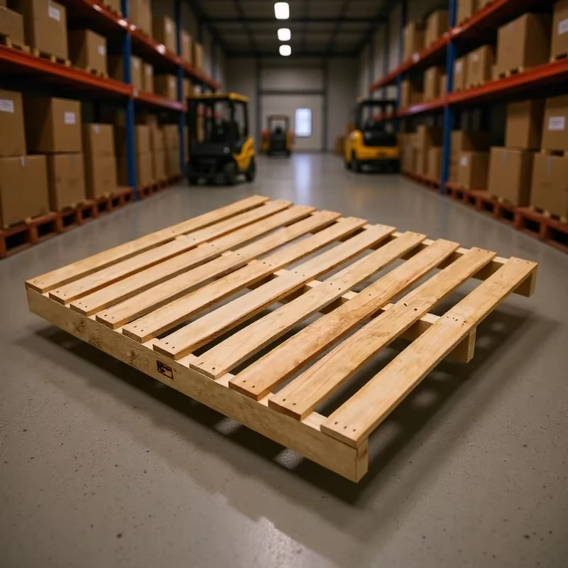 Processing-Solid-Wood-Pallets-Wooden-Pallets-Freight-Forklift-Turnover-Fumigation-Pallets-2-Way-Entry-Model-HC001-Export