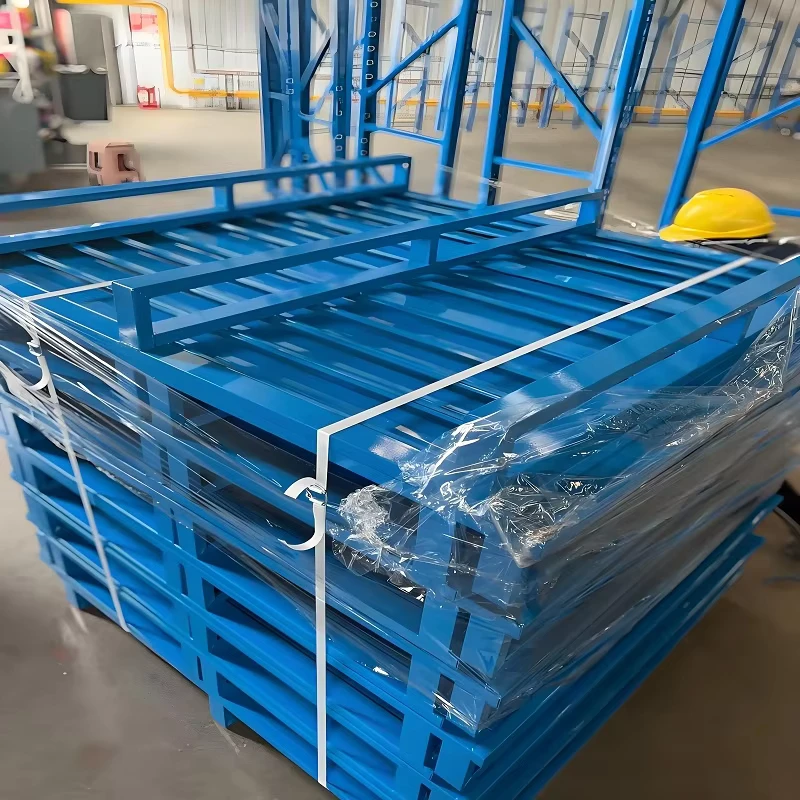 Reusable-Stackable-Steel-Pallet-Customizable-Size-Efficient-Warehouse-Space-Saving