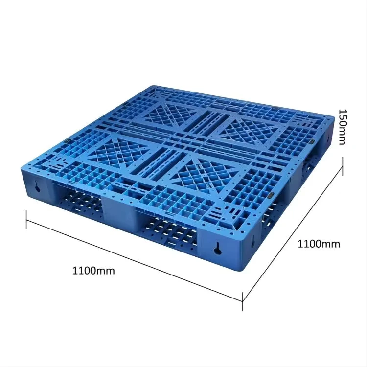 S1111-Industrial-Heavy-Duty-Euro-4-way-Single-Face-Pallet-Grid-Standard-Size-Customized-Transport-Plastic-Pallet